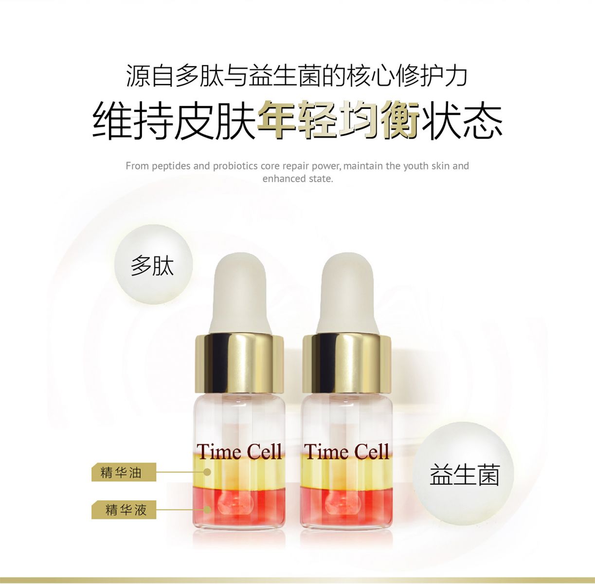 新生活集团_新生活化妆品_TIME CELL_溯妍时光_肌活_双层安瓶